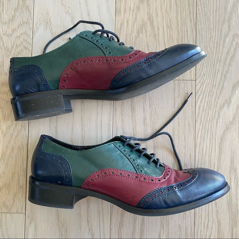 ILENIA P. TRICOLOR OXFORD LOAFERS